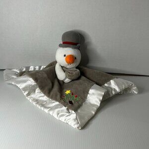 Baby Gund Snowman Lovey “Baby’s 1st Christmas” Security Blanket Lovie 4061087